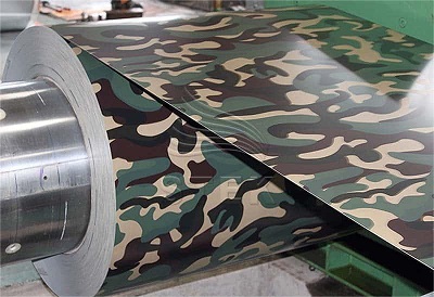 camouflage color coated aluminum coil