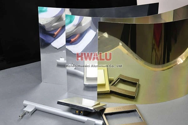 Different types mirror aluminum plate