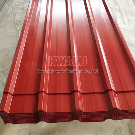 0.7mm color coated aluminium roofing sheets