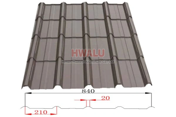 5052 Parameter für Dachbleche aus legiertem Aluminium