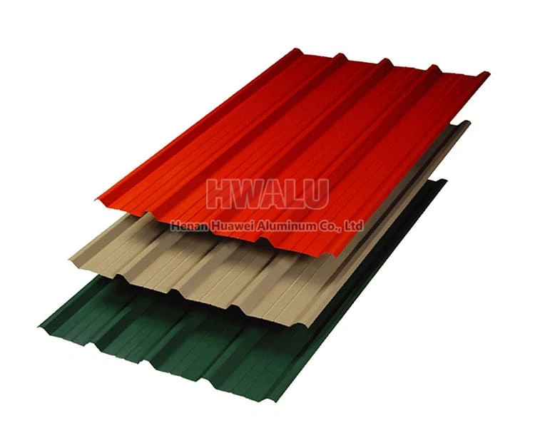 Aluminium corrugated roofing sheet