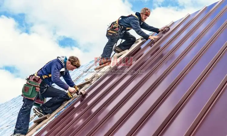Pag install ng Aluminum Roofing Sheet