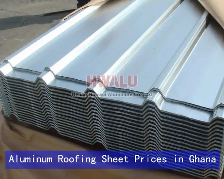 Preços de telhas de alumínio em Gana